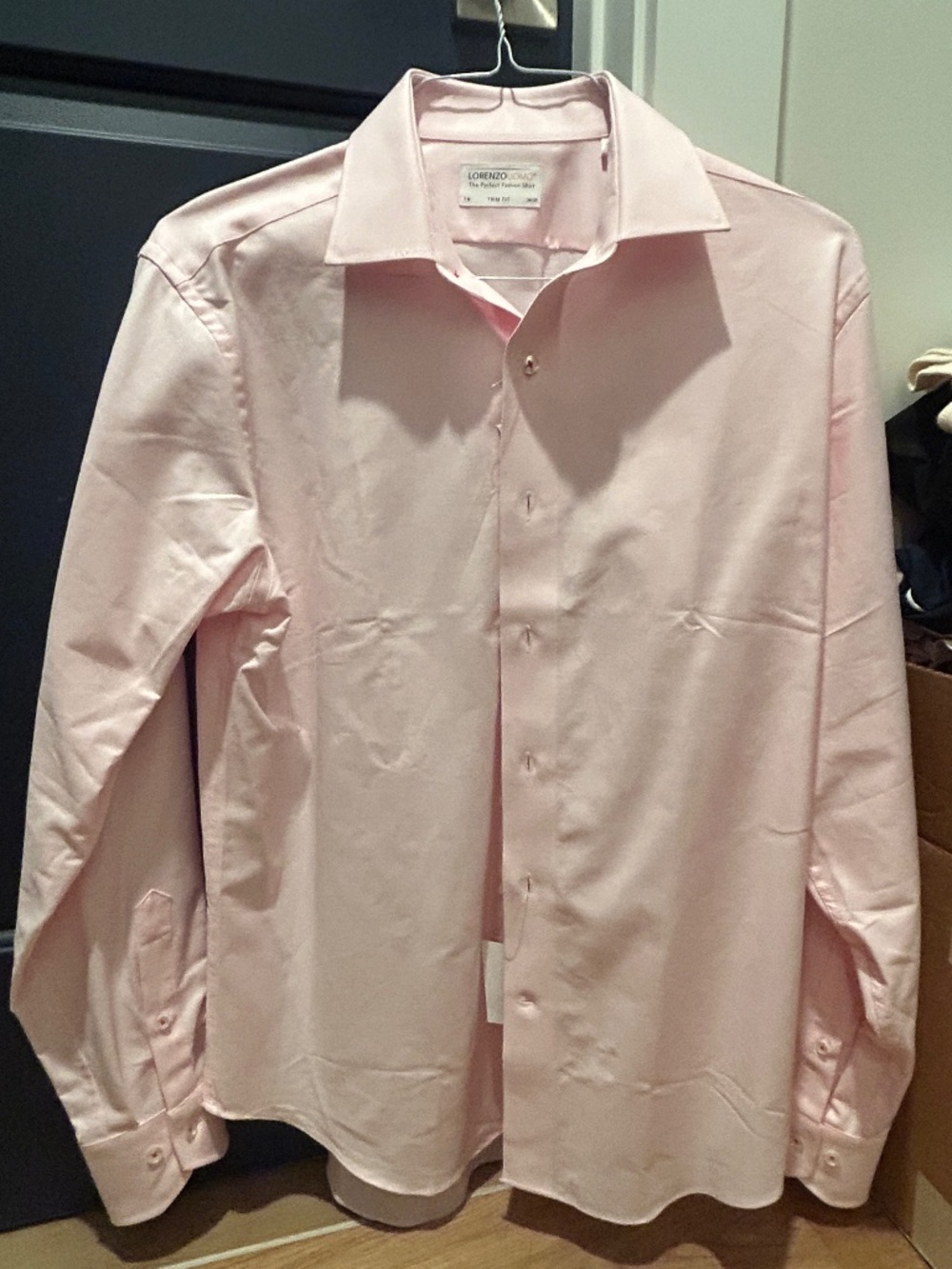 NWT Lorenzo Uomo Men’s Pink Dress Shirt